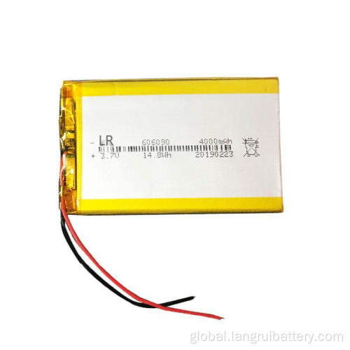 3.7 V Li Polymer Battery Custom 606090 4000mah 5500mah 3.7v Lithium Polymer Battery Lithium Ion Cells Rechargeable Batteries Lipo Batteries Factory